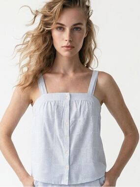 VINEYARD VINES | NEW Yarn Dye Patchwork Button Front Tank Top Women’s Size M